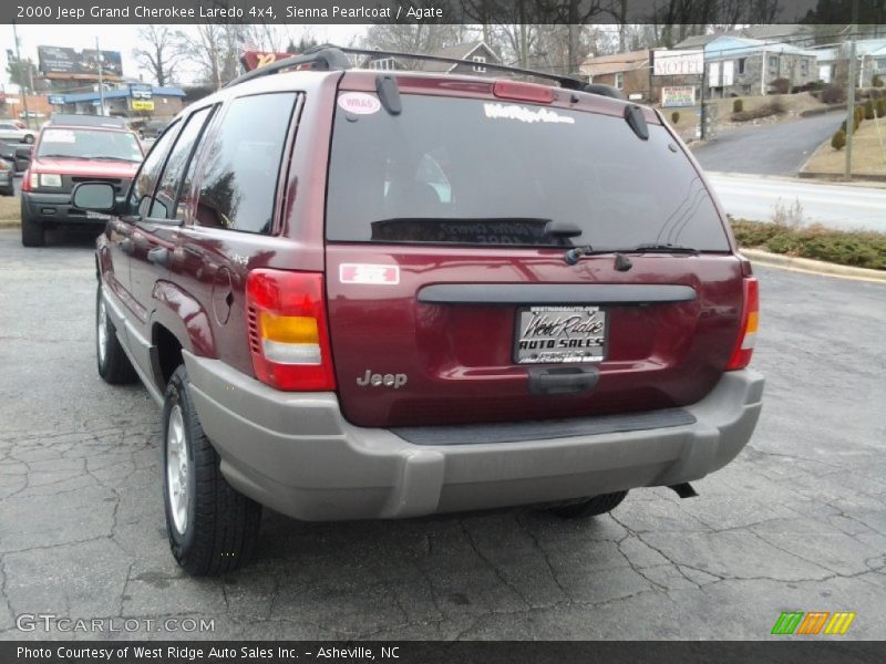 Sienna Pearlcoat / Agate 2000 Jeep Grand Cherokee Laredo 4x4