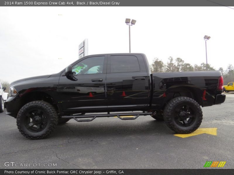 Black / Black/Diesel Gray 2014 Ram 1500 Express Crew Cab 4x4