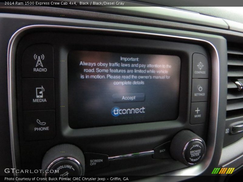 Black / Black/Diesel Gray 2014 Ram 1500 Express Crew Cab 4x4