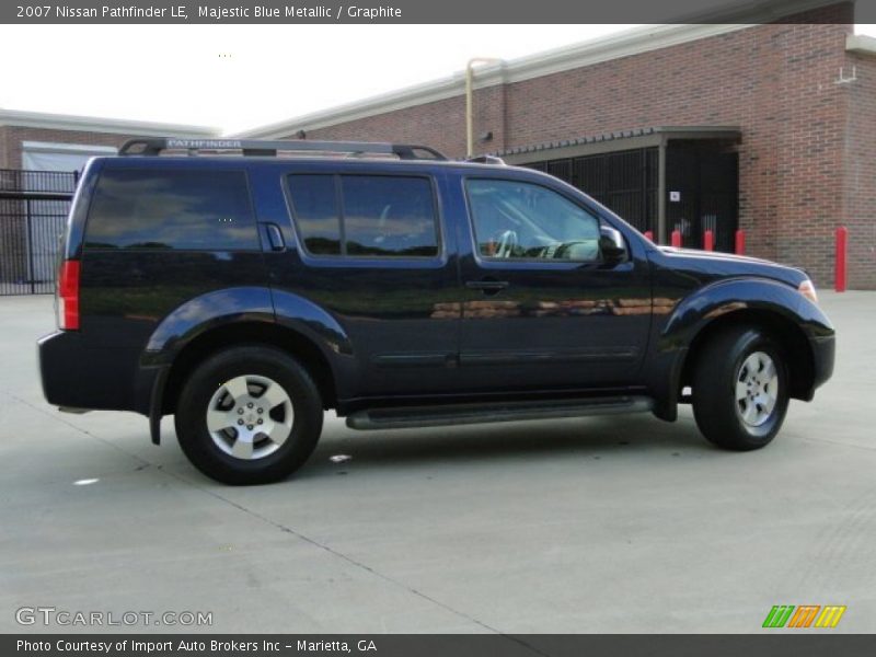 Majestic Blue Metallic / Graphite 2007 Nissan Pathfinder LE