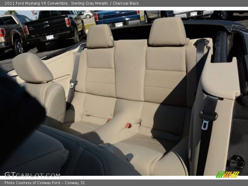 Sterling Gray Metallic / Charcoal Black 2011 Ford Mustang V6 Convertible