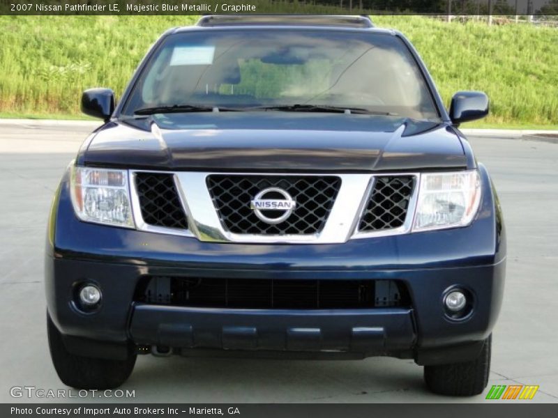 Majestic Blue Metallic / Graphite 2007 Nissan Pathfinder LE