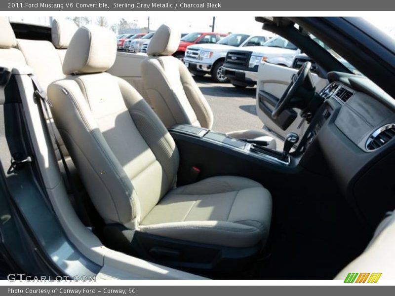 Sterling Gray Metallic / Charcoal Black 2011 Ford Mustang V6 Convertible