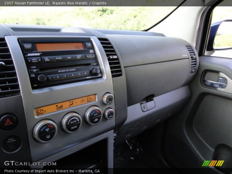 Majestic Blue Metallic / Graphite 2007 Nissan Pathfinder LE