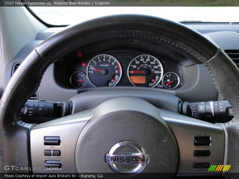 Majestic Blue Metallic / Graphite 2007 Nissan Pathfinder LE