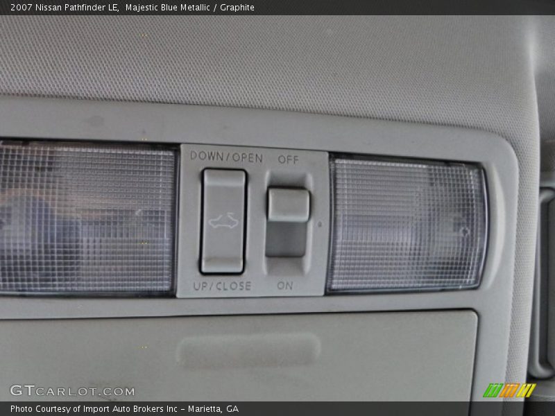 Majestic Blue Metallic / Graphite 2007 Nissan Pathfinder LE