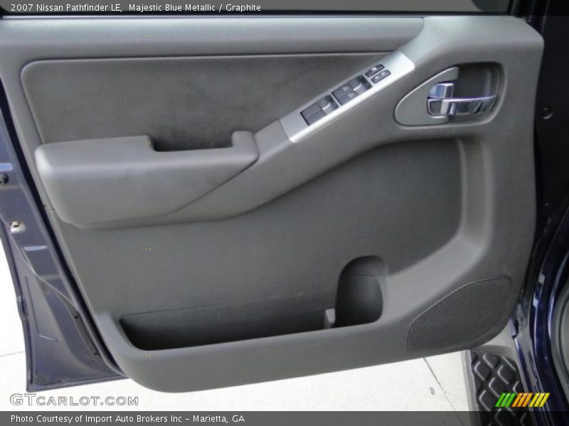 Majestic Blue Metallic / Graphite 2007 Nissan Pathfinder LE