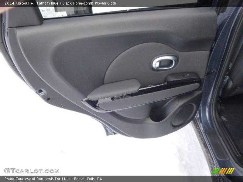 Fathom Blue / Black Honeycomb Woven Cloth 2014 Kia Soul +