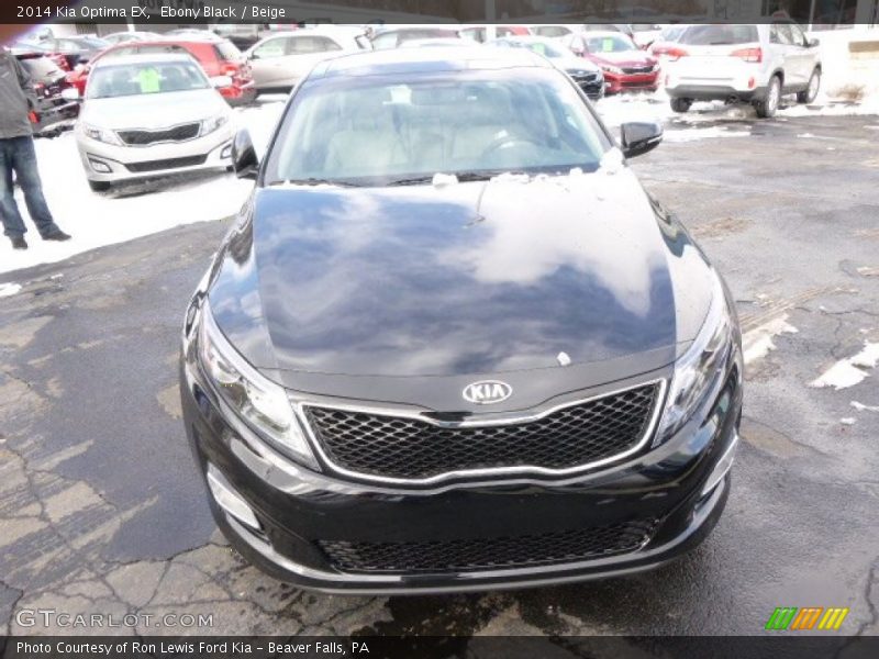 Ebony Black / Beige 2014 Kia Optima EX