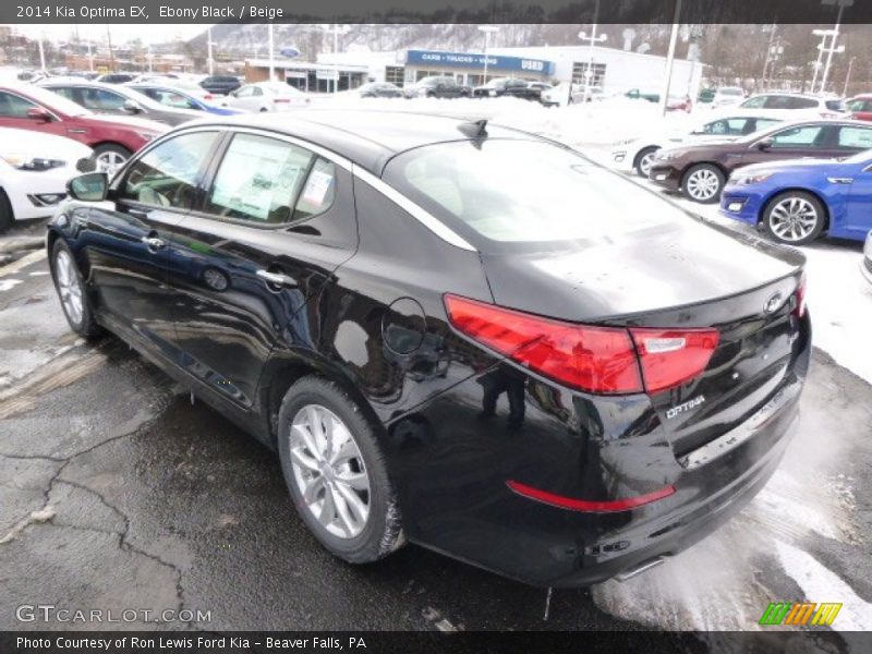 Ebony Black / Beige 2014 Kia Optima EX