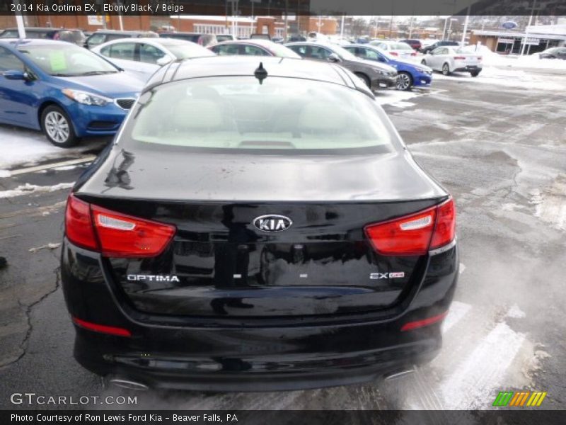 Ebony Black / Beige 2014 Kia Optima EX