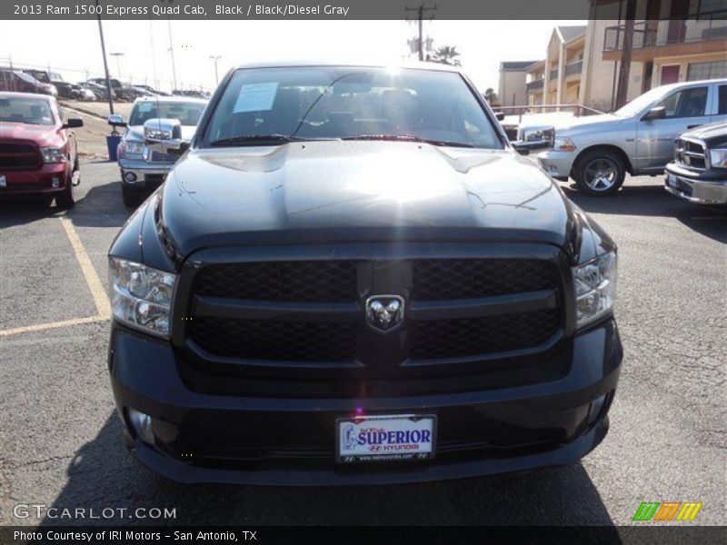 Black / Black/Diesel Gray 2013 Ram 1500 Express Quad Cab