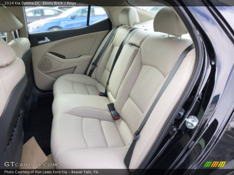 Rear Seat of 2014 Optima EX