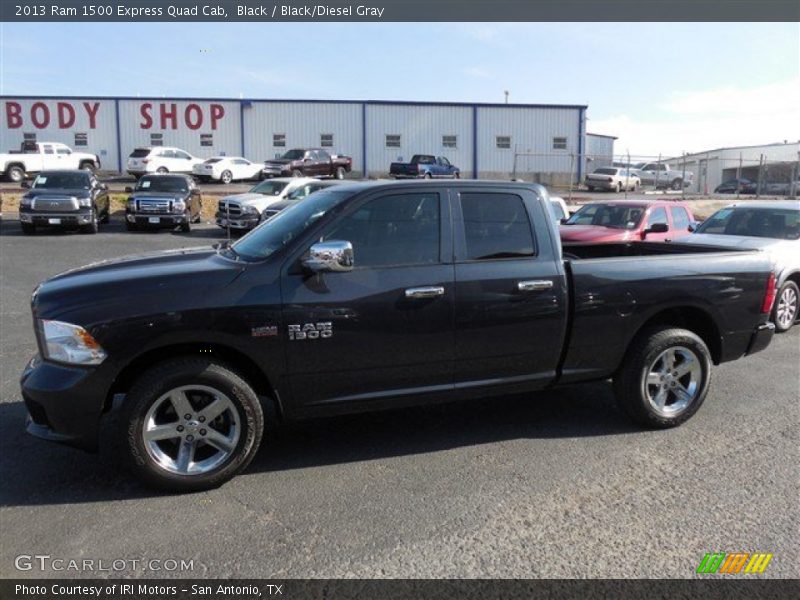Black / Black/Diesel Gray 2013 Ram 1500 Express Quad Cab