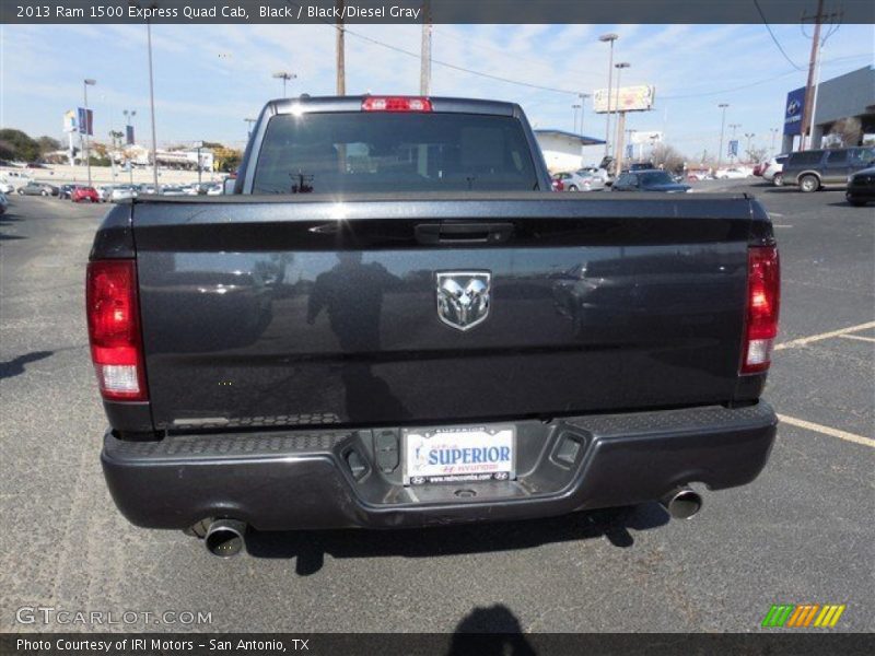 Black / Black/Diesel Gray 2013 Ram 1500 Express Quad Cab