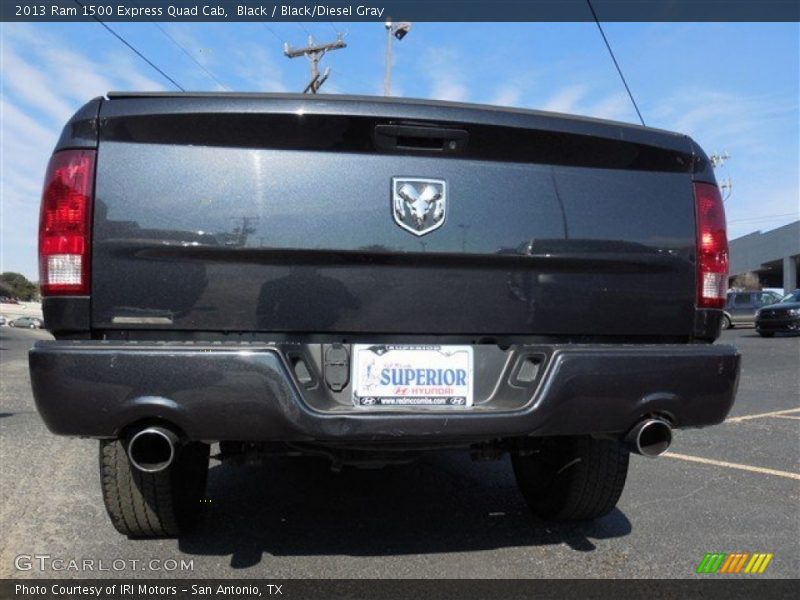 Black / Black/Diesel Gray 2013 Ram 1500 Express Quad Cab