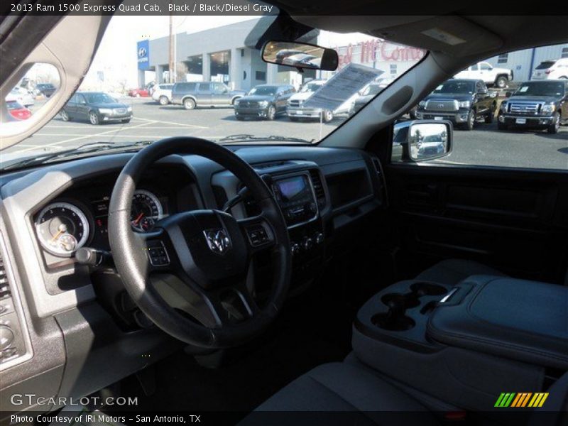 Black / Black/Diesel Gray 2013 Ram 1500 Express Quad Cab
