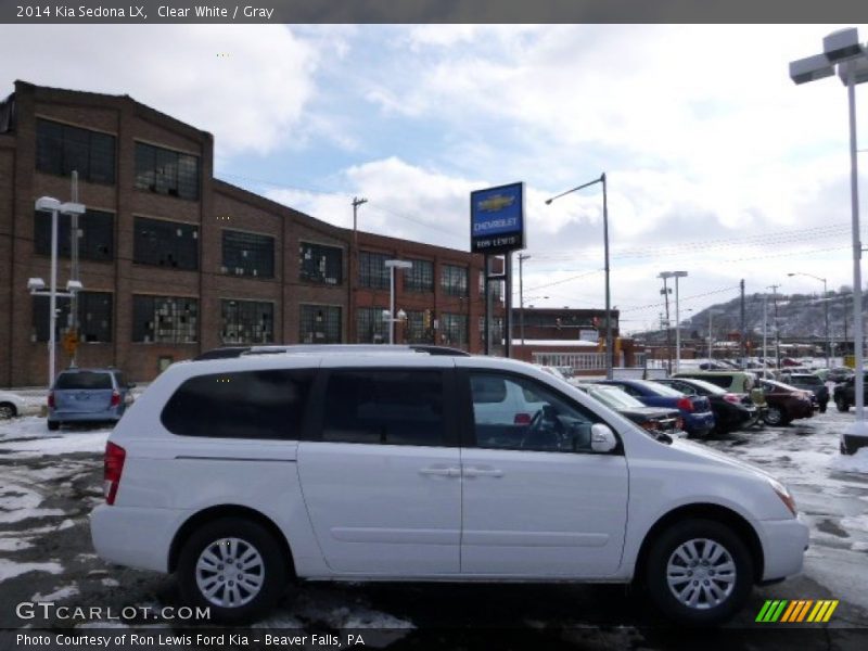 Clear White / Gray 2014 Kia Sedona LX