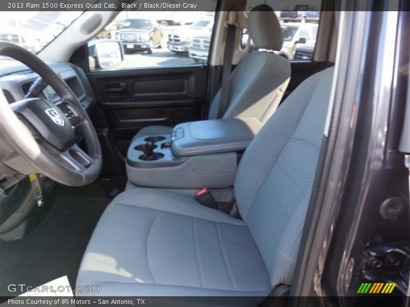 Black / Black/Diesel Gray 2013 Ram 1500 Express Quad Cab