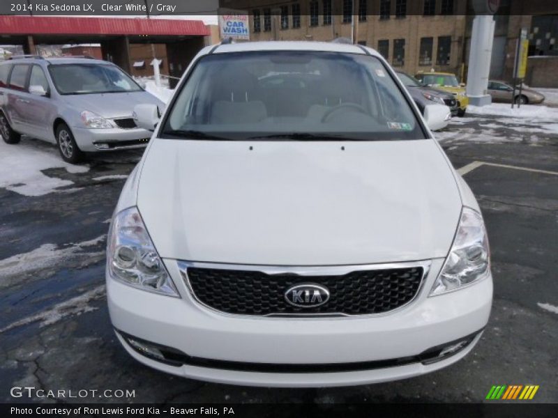 Clear White / Gray 2014 Kia Sedona LX