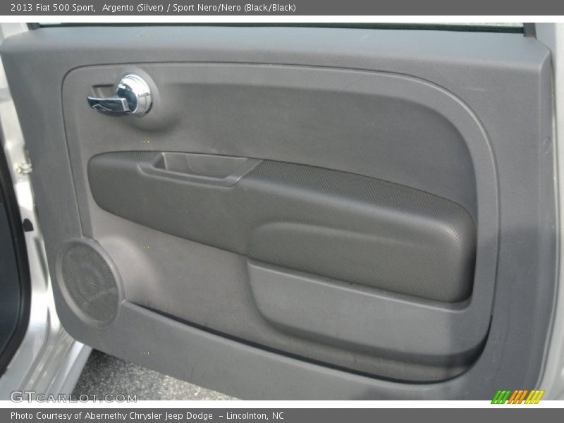 Argento (Silver) / Sport Nero/Nero (Black/Black) 2013 Fiat 500 Sport