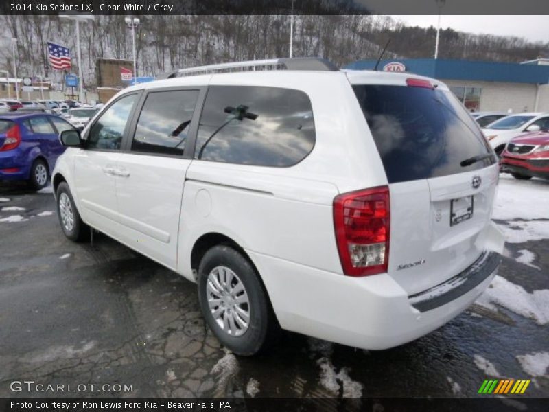 Clear White / Gray 2014 Kia Sedona LX