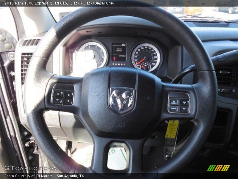 Black / Black/Diesel Gray 2013 Ram 1500 Express Quad Cab