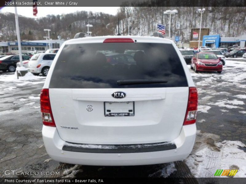 Clear White / Gray 2014 Kia Sedona LX