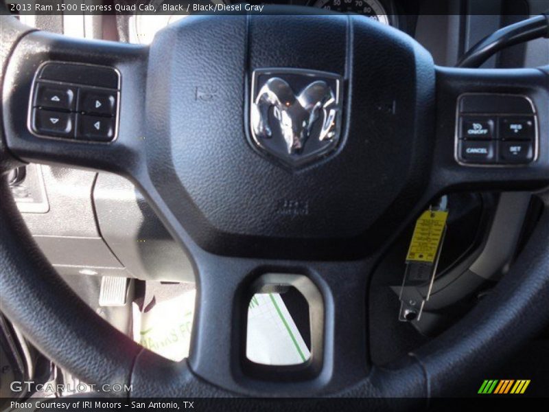 Black / Black/Diesel Gray 2013 Ram 1500 Express Quad Cab