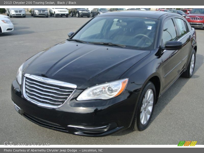 Black / Black 2013 Chrysler 200 Touring Sedan