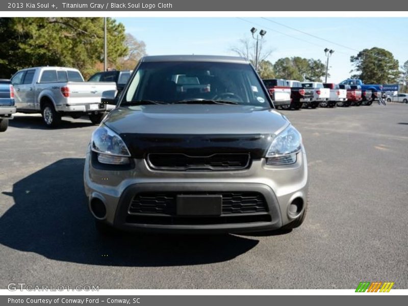 Titanium Gray / Black Soul Logo Cloth 2013 Kia Soul +