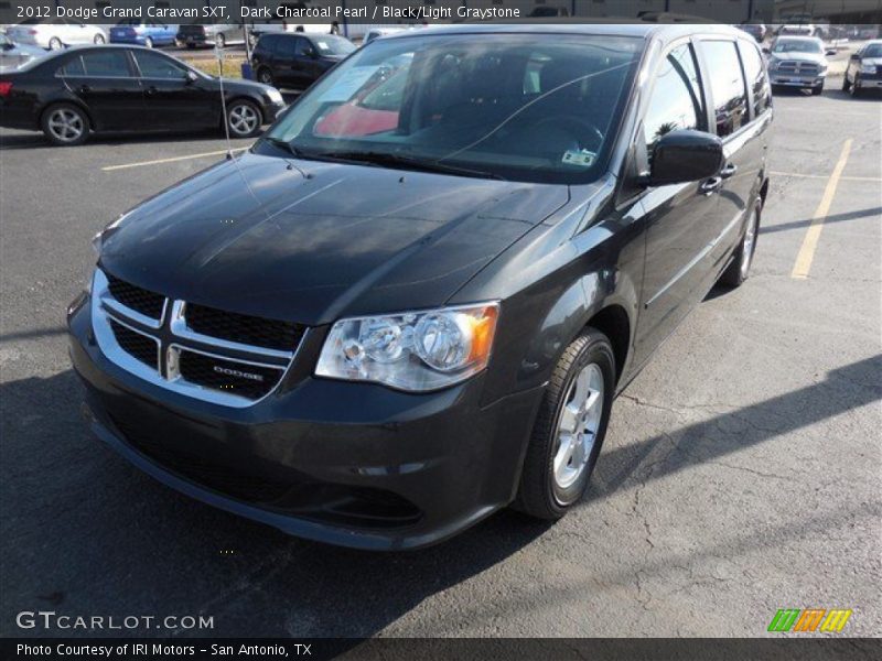 Dark Charcoal Pearl / Black/Light Graystone 2012 Dodge Grand Caravan SXT
