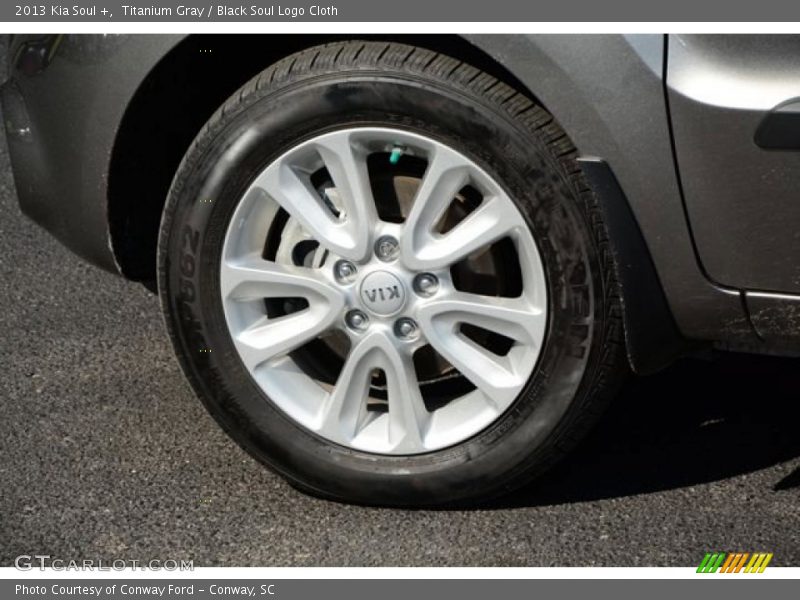 Titanium Gray / Black Soul Logo Cloth 2013 Kia Soul +