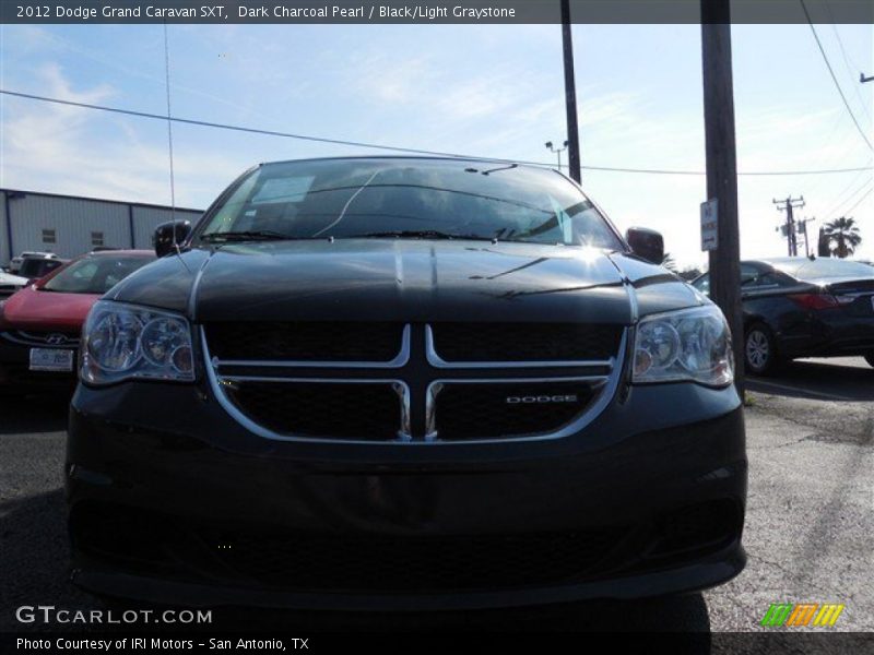 Dark Charcoal Pearl / Black/Light Graystone 2012 Dodge Grand Caravan SXT