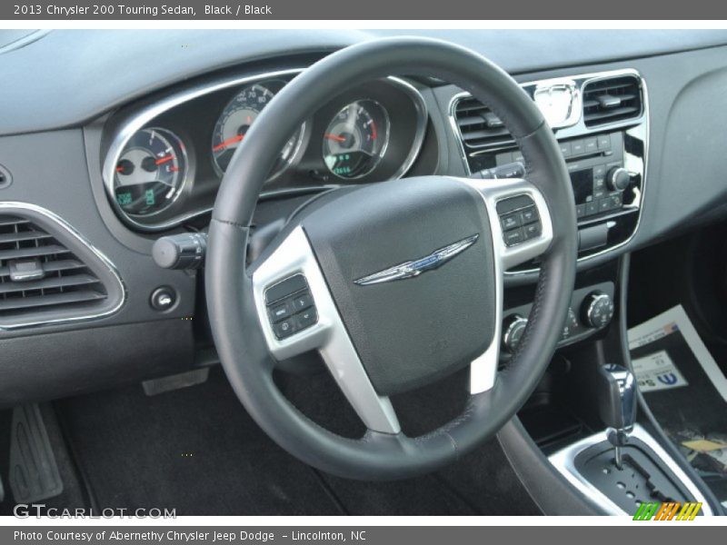 Black / Black 2013 Chrysler 200 Touring Sedan