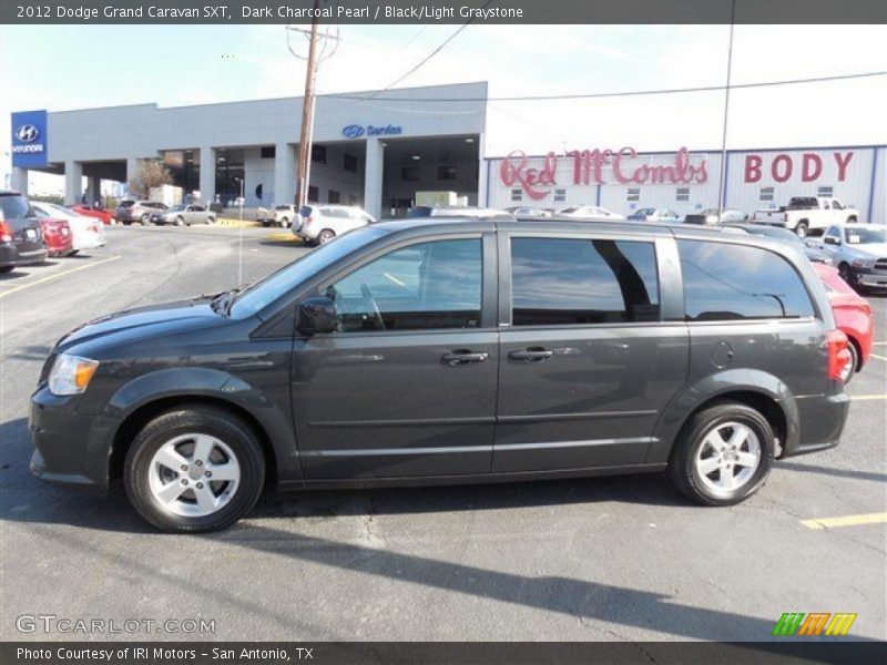 Dark Charcoal Pearl / Black/Light Graystone 2012 Dodge Grand Caravan SXT