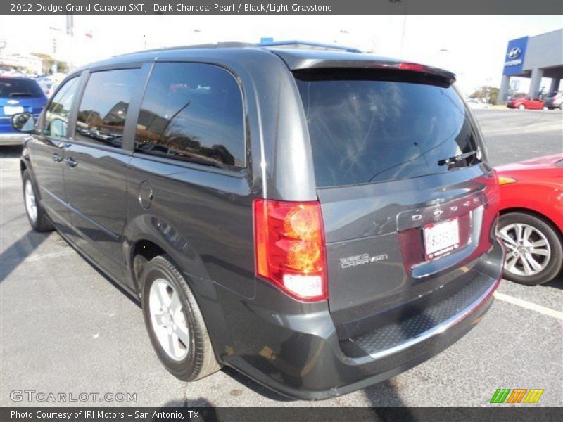 Dark Charcoal Pearl / Black/Light Graystone 2012 Dodge Grand Caravan SXT