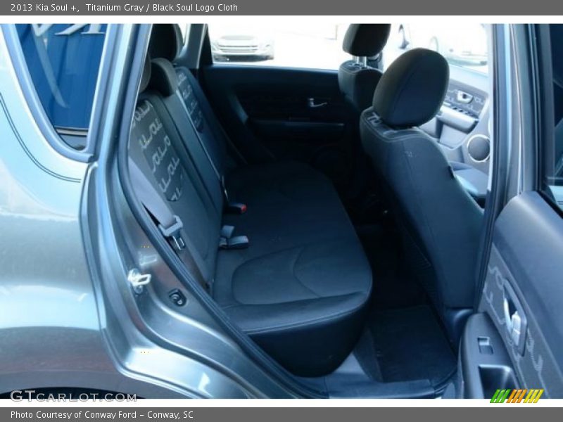 Titanium Gray / Black Soul Logo Cloth 2013 Kia Soul +