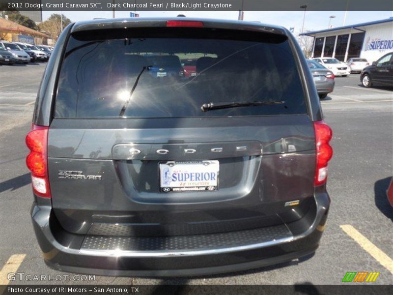 Dark Charcoal Pearl / Black/Light Graystone 2012 Dodge Grand Caravan SXT