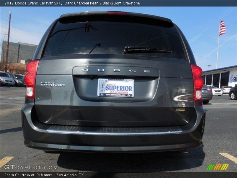 Dark Charcoal Pearl / Black/Light Graystone 2012 Dodge Grand Caravan SXT