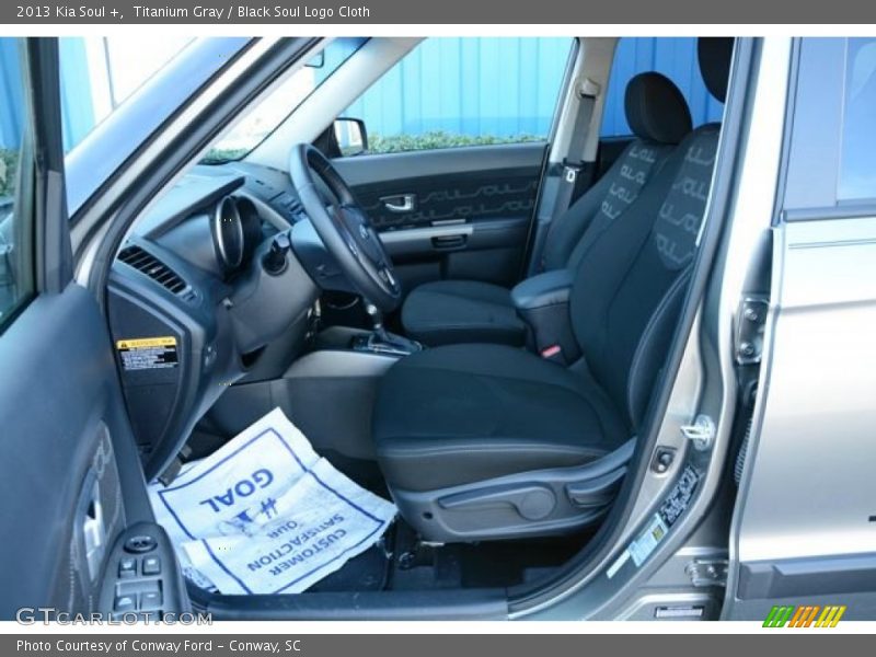 Titanium Gray / Black Soul Logo Cloth 2013 Kia Soul +