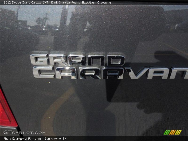 Dark Charcoal Pearl / Black/Light Graystone 2012 Dodge Grand Caravan SXT