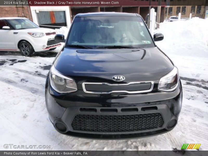 Shadow Black / Gray Two-tone Honeycomb Woven Cloth 2014 Kia Soul 1.6