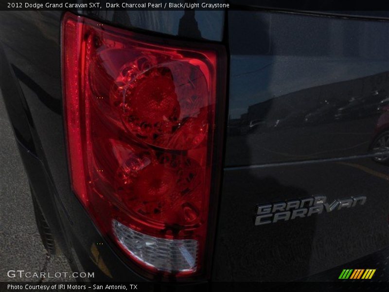 Dark Charcoal Pearl / Black/Light Graystone 2012 Dodge Grand Caravan SXT