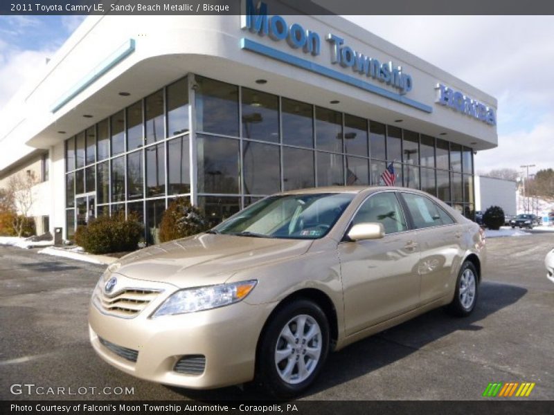 Sandy Beach Metallic / Bisque 2011 Toyota Camry LE