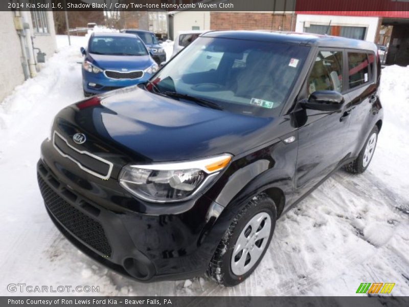 Shadow Black / Gray Two-tone Honeycomb Woven Cloth 2014 Kia Soul 1.6