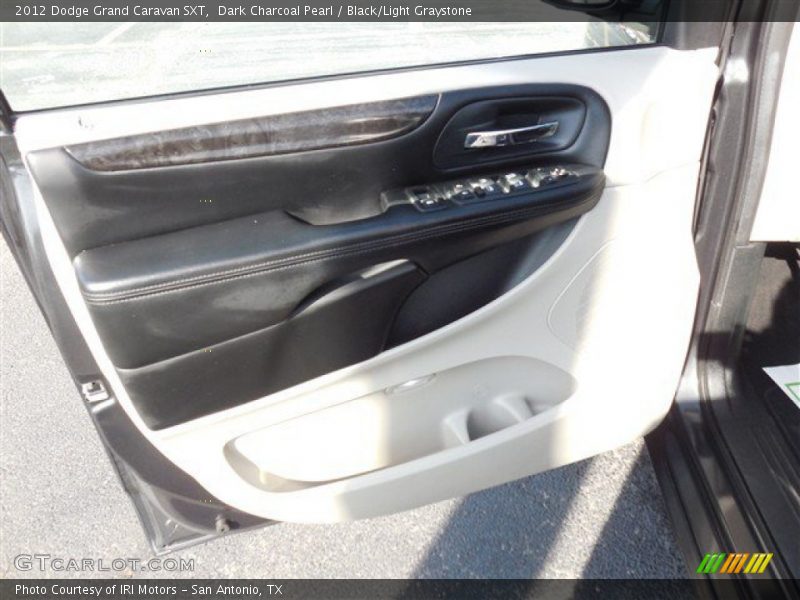 Dark Charcoal Pearl / Black/Light Graystone 2012 Dodge Grand Caravan SXT