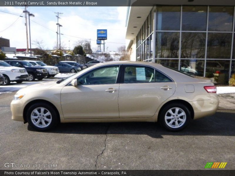 Sandy Beach Metallic / Bisque 2011 Toyota Camry LE