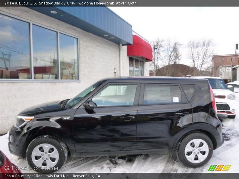 Shadow Black / Gray Two-tone Honeycomb Woven Cloth 2014 Kia Soul 1.6