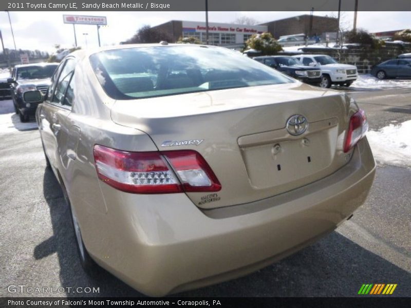 Sandy Beach Metallic / Bisque 2011 Toyota Camry LE